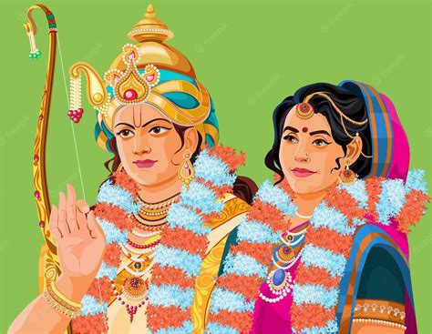 Ram Sita Cartoon Wallpapers - Wallpaper Cave