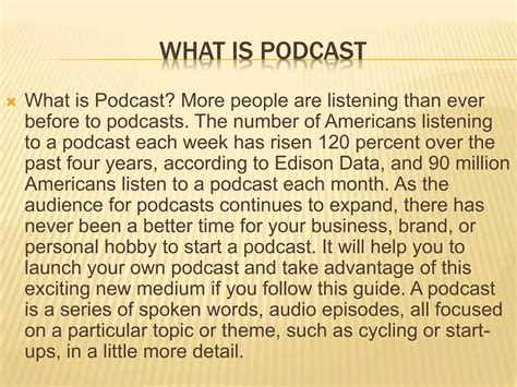 What is podcast | PPTX