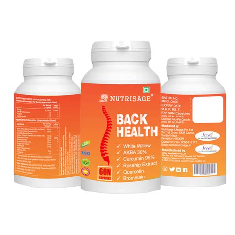 Nutrisage Back Health – Natural Back Pain & Spine Support – Nutrisage India
