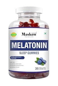 Maskow Nutrition Melatonin 5 mg Sleep Gummies | Muscle Recovery & Nerve ...