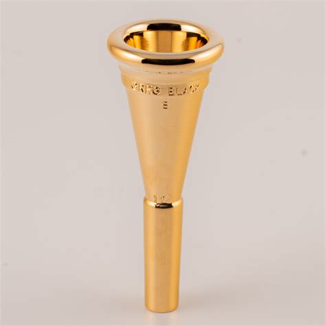 Full Gold Plate French Horn Mouthpiece – Greg Black Mouthpieces