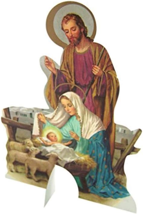 Needzo Standing Cardstock Christmas Card with Holy Family India | Ubuy