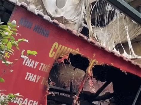 A fire in a 5-story building in Vietnam