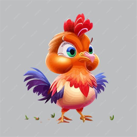 Premium Vector | Cute cock cartoon