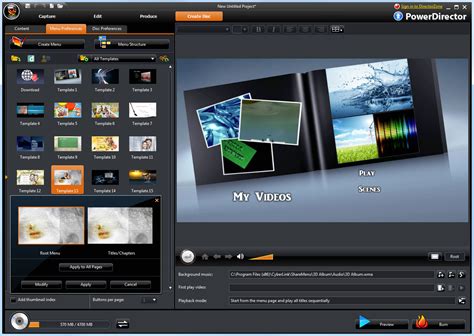 12 Menu PowerDirector Tutorial 的图像结果