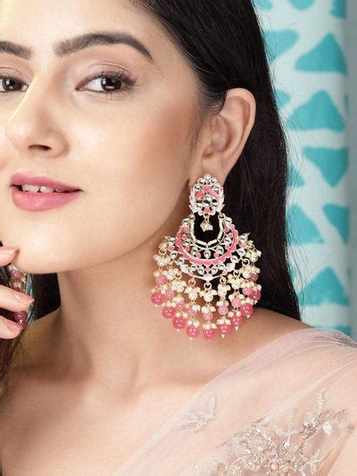 Buy Chand Bali Earring Online | Artificial Jewellery Set Online - Rubans