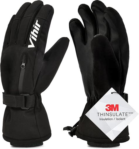 Men's Winter Gloves 3M Thinsulate Thermal Insulated Warm in Cold ...