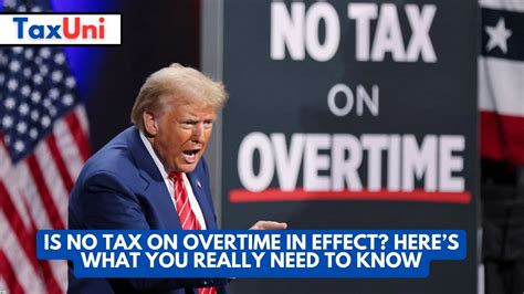 Is No Tax On Overtime In Effect? Here’s What You Really Need To Know