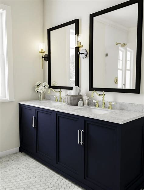 Blue Bathroom Vanity Remodel at Douglas Wilder blog
