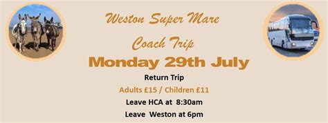 Weston Super Mare Coach Trip, Hucclecote Road, GL3 3RT Gloucester ...