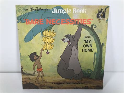 Disneyland Record The Jungle Book Bare Necessities 45 Record | #4595993296