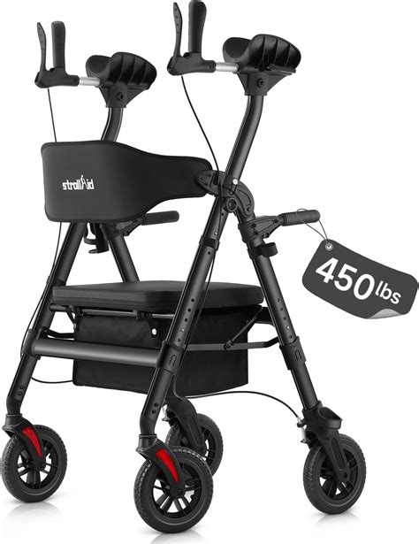 Amazon.com: StrollAid Upright Walkers for Seniors, Stand Up Rollator ...