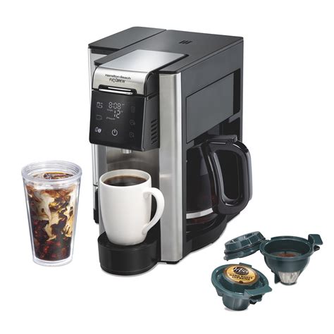 Hamilton Beach FlexBrew Advanced 5-in-1 Coffee Maker, Removable Dual ...