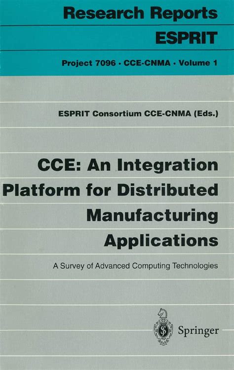 Buy CCE: An Integration Platform for Distributed Manufacturing ...