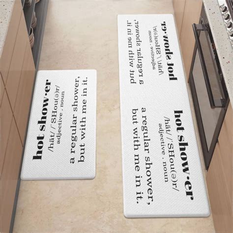 Kitchen Mats For Floor,Hot Shower Funny Definition Kitchen Rug For ...