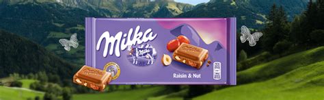 Milka Raisin and Hazelnut Chocolate Bar, 100 g : Amazon.in: Grocery ...