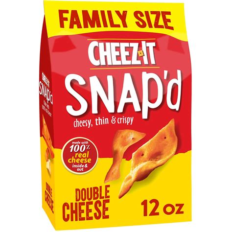 Pack of 2 - Cheez-It Snapd Cheese Cracker Chips, Thin Crisps, Lunch ...