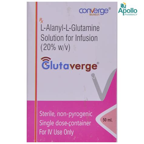 Glutaverge Injection 50ml | Uses, Side Effects, Price | Apollo Pharmacy