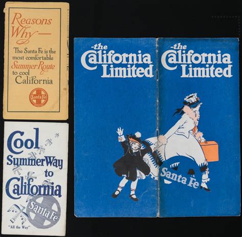 #364: A COLLECTION OF SANTA FE TIME TABLES, BROCHURES