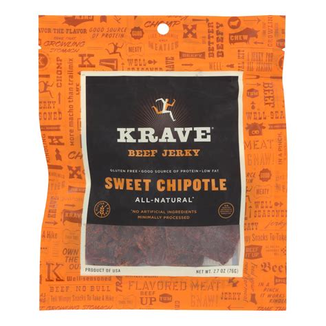 Krave Beef Jerky - Chili Lime - Case Of 8 - 2.7 Oz
