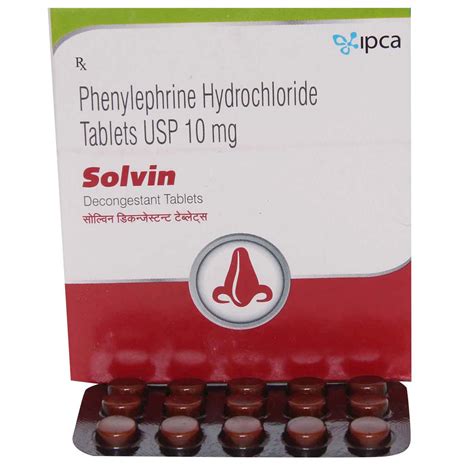 Solvin Decongestant Tablet 15's Price, Uses, Side Effects, Composition ...