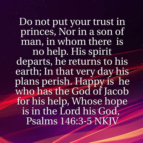 Psalm 146:3-5 | Good morning prayer, Psalms, Word of god