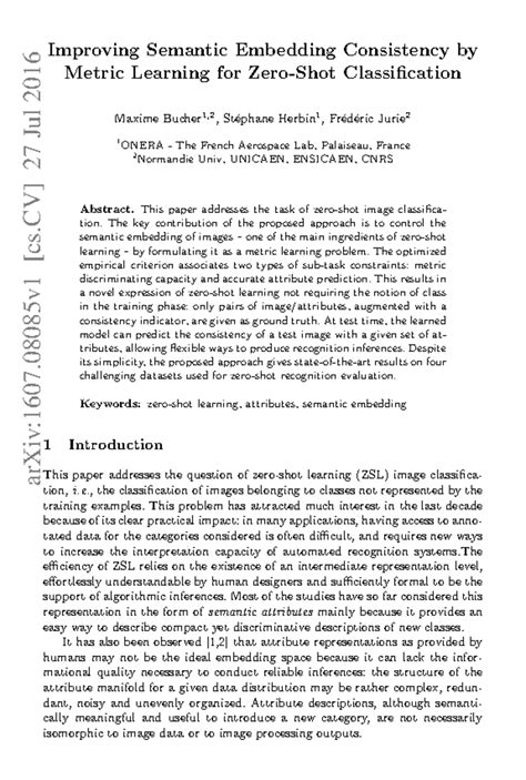 Improving Semantic Embedding Consistency by Metric Learning for Zero ...