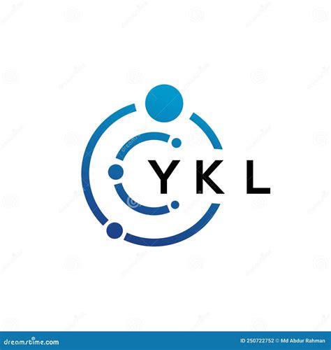 YKL Letter Technology Logo Design on White Background. YKL Creative ...