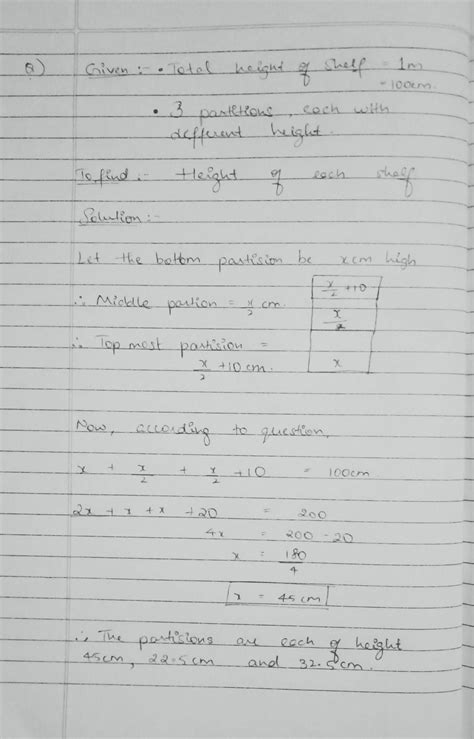 MINDBENDER Salim has bought a new bookcase that is 1 metre high. It has ...