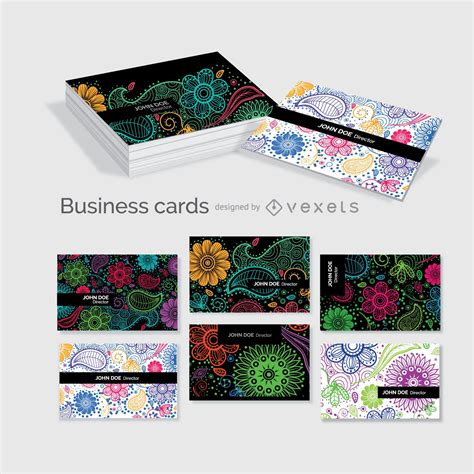 Floral Business Card Template 的图像结果