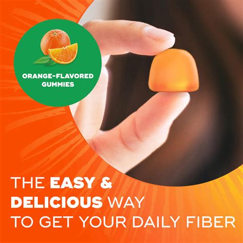Buy Metamucil Fiber Gummies for Adults, No Sugar Added Orange Flavor ...