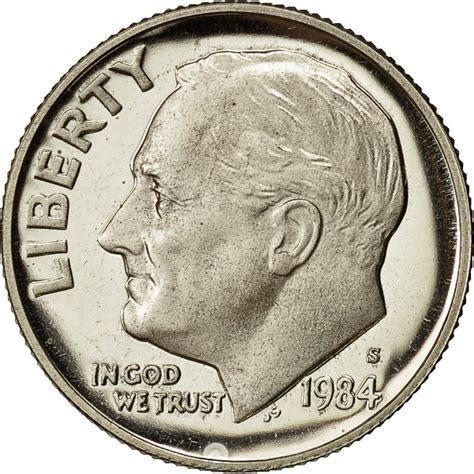 One Dime 1984 Roosevelt, Coin from United States - Online Coin Club