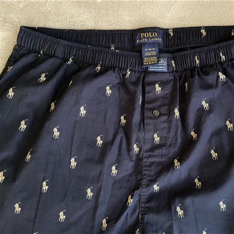 Polo Ralph Lauren Men's Navy and White Pajamas | Depop
