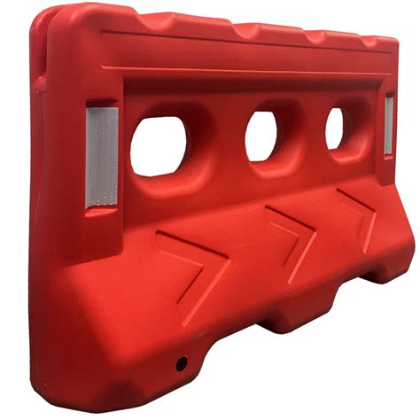 Electriduct Water Fillable Traffic Safety Plastic Barricade 53 Orange ...