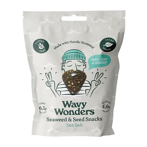Wavy Wonders Seaweed & Seed Snack Sea Salt | Holland & Barrett