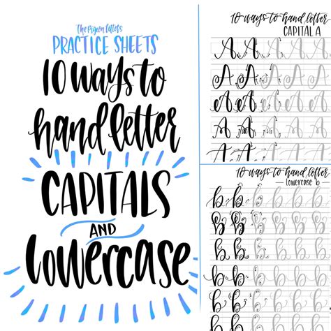 Free Hand Lettering Guide