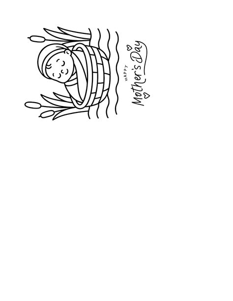 Baby Moses Mother's Day Card Craft (3 Options) - Tips of Wisdom