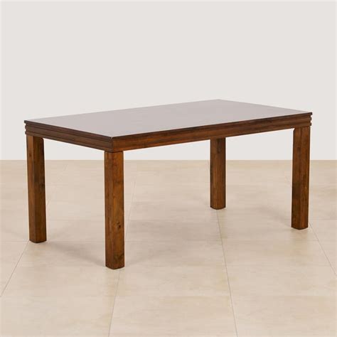 Buy (Refurbished) Hercules 6-Seater Dining Table - Brown from Home ...