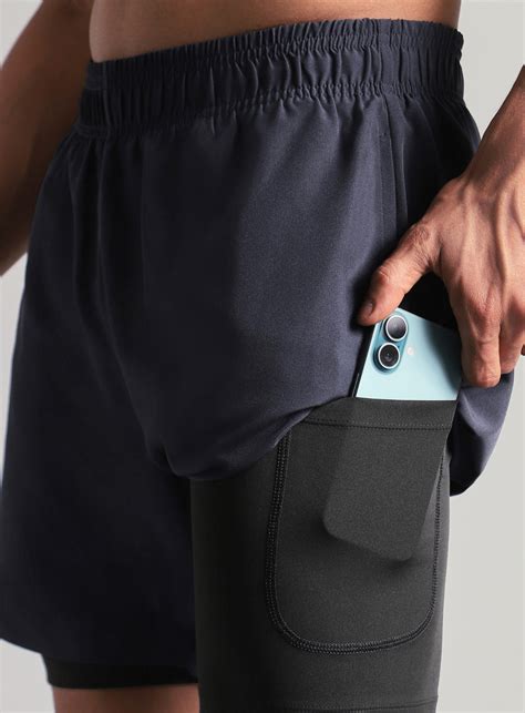 Buy Men's Run Elevate Navy Integrated Shorts Online in India | Cult Store