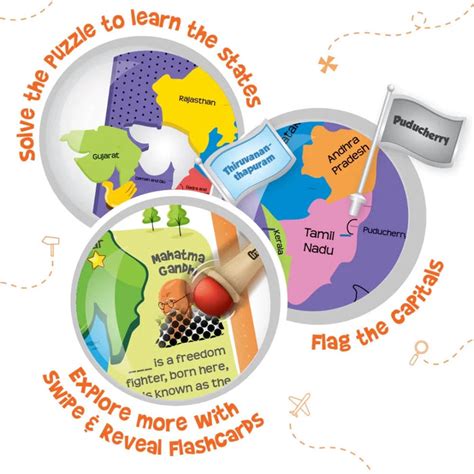 ImagiMake Mapology India Map with Flash Card — Toycra