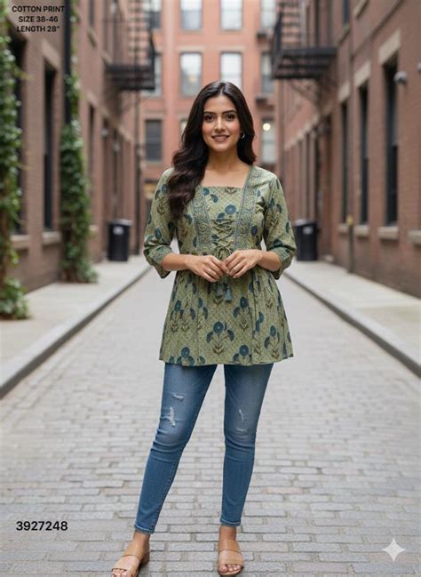 Naisha K 499 Vol 2 Printed Cotton Trendy Women Top Collection