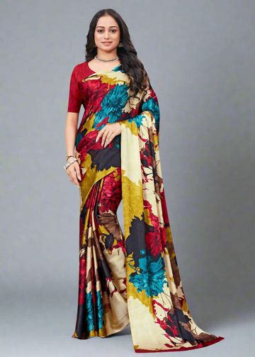 Floral Print Saree – Nupur Collection