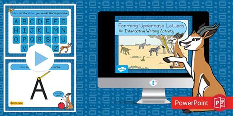 Grade 1 Uppercase Letter Formation PowerPoint (teacher made)