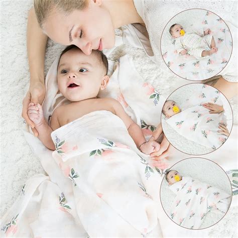100% Muslin Cotton Fabric Baby Swaddle Double-layer Bamboo Cotton Gauze ...