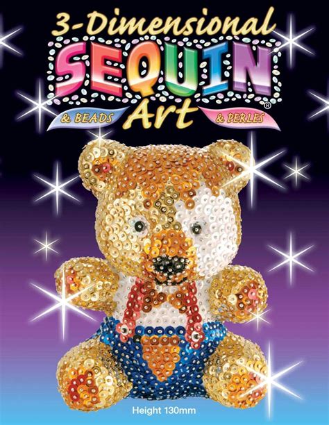 Mammut Sequin Art 3D, Teddy Bear, Sparkling Arts and Crafts India | Ubuy