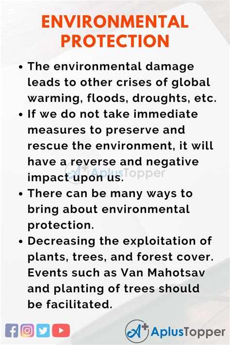 Environmental Protection Essay | Essay on Save Environment for Students ...