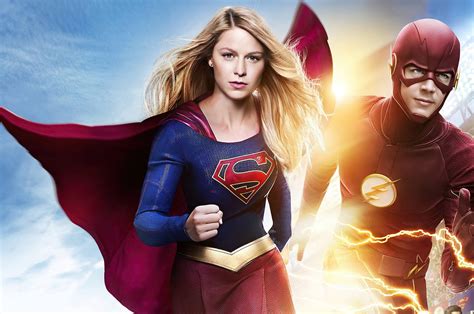 Download Supergirl And The Flash Wallpaper | Wallpapers.com