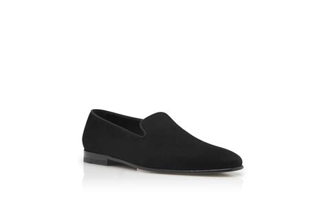 MARIO | Men's Black Suede Loafers | Manolo Blahnik