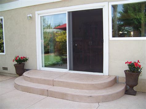 Rounded Concrete Patio Steps