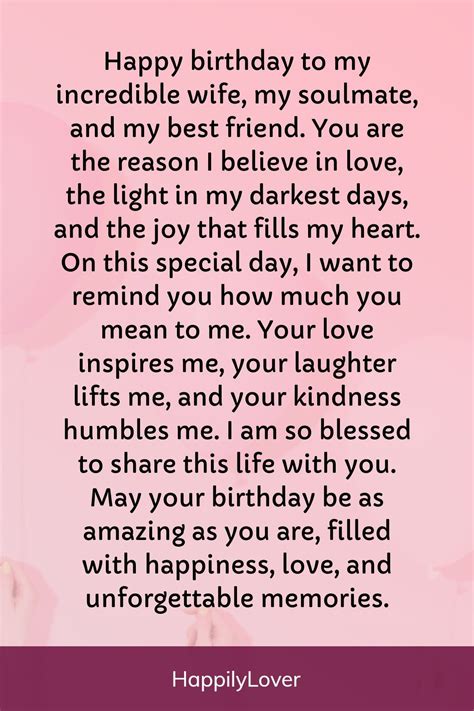 100 Romantic Birthday Wishes for Wife – Heartfelt Messages from Husband ...